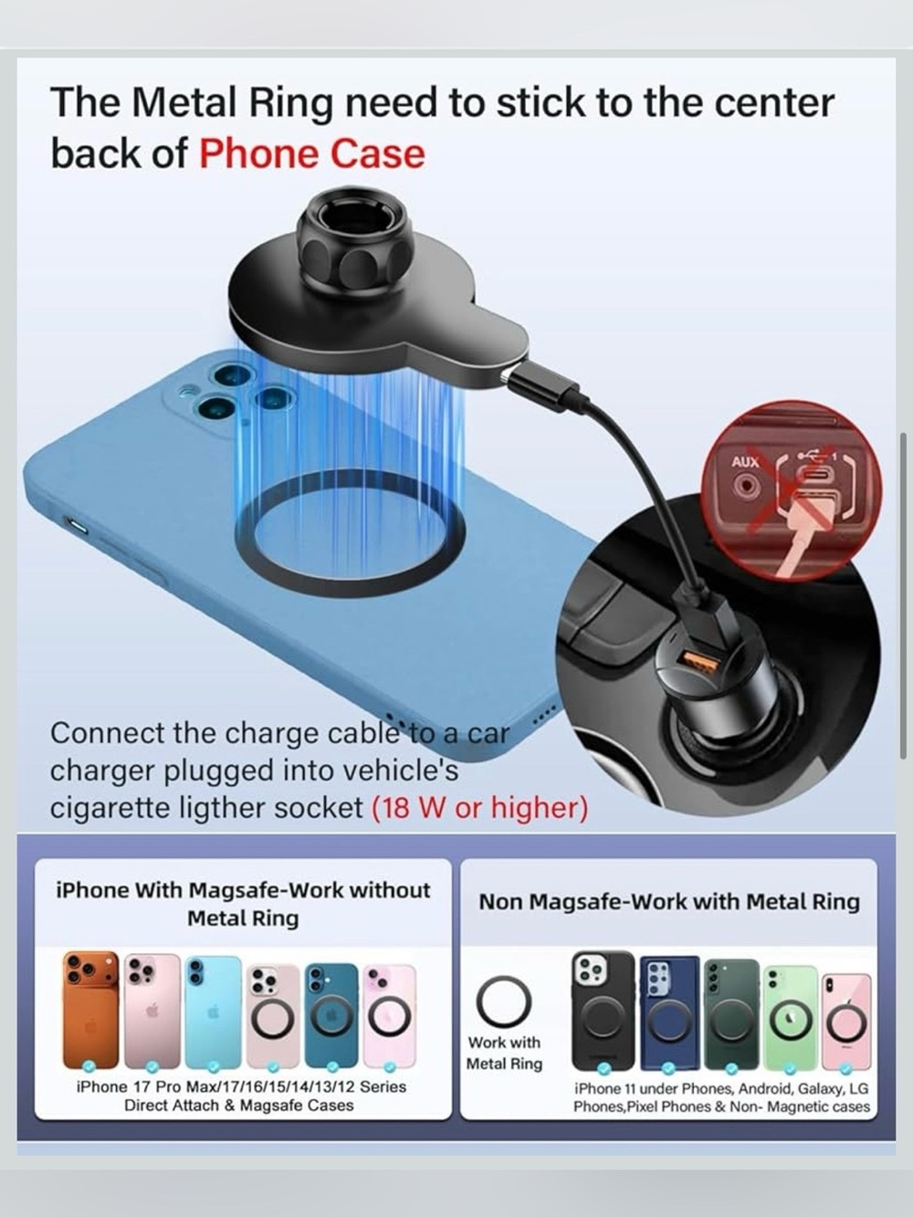 PZK Wireless Charging MagSafe Phone Mount Toyota Highlander 2020-2025 12.3” - Picture 3 of 11